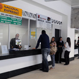 O início das obras no bloco dos fundos trouxe nova alteração no funcionamento da Rodoviária de Curitiba