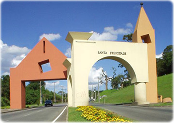 Portal de Santa Felicidade, em Curitiba