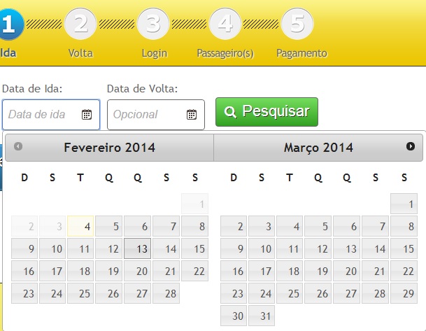 Sistema novo do Portal Rodoviáriaonline