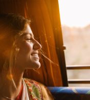 viajante fazendo bate e volta